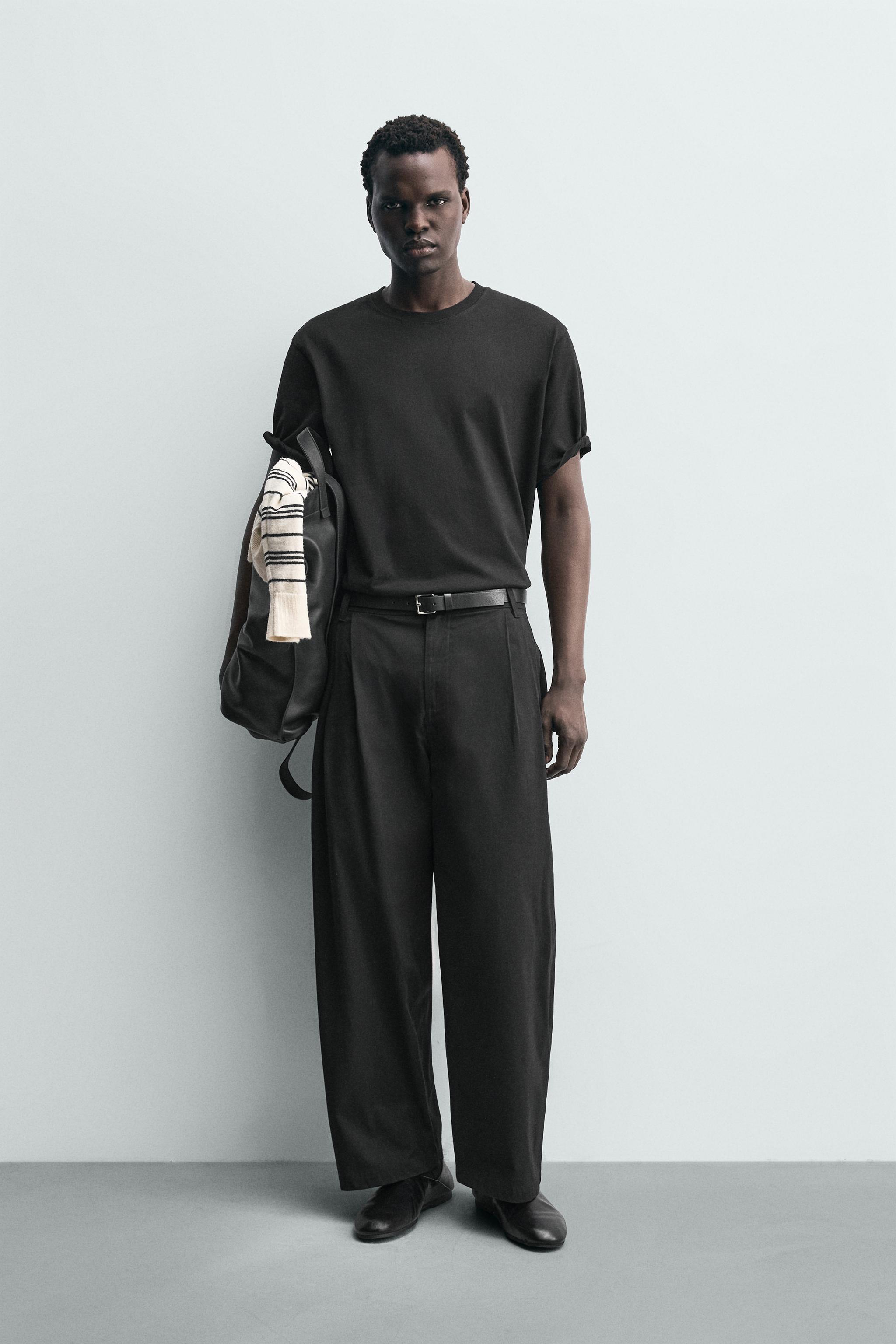 WIDE FIT CHINO PANTS